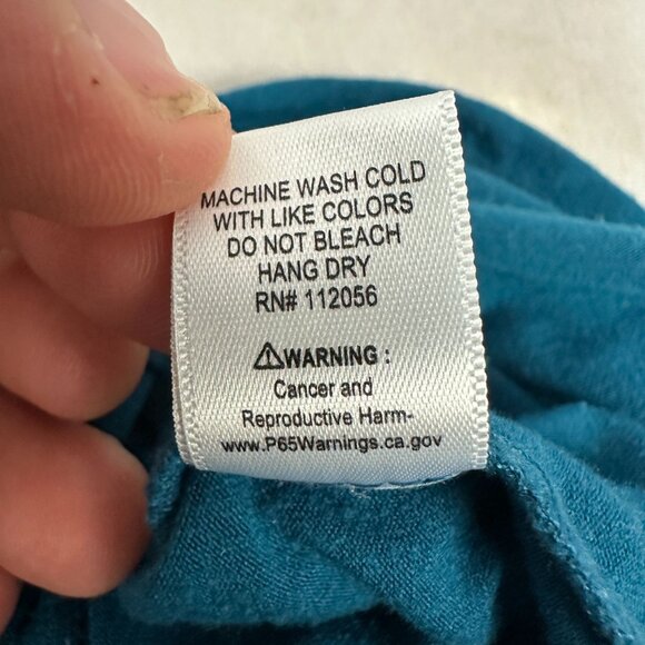 Zenana Premium Teal Long Sleeve Tunic Top Size Large Machine Washable - Picture 5 of 5